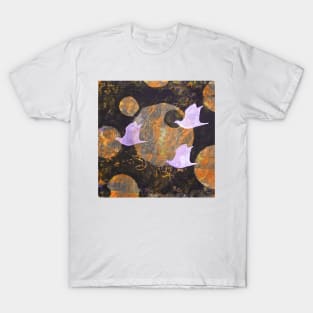 Three Cosmic Birds Digitally Altered Version of Original Work 5 T-Shirt